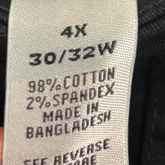 Catherines Sz 4X Black Jean Capris NWT - Picture 6 of 11